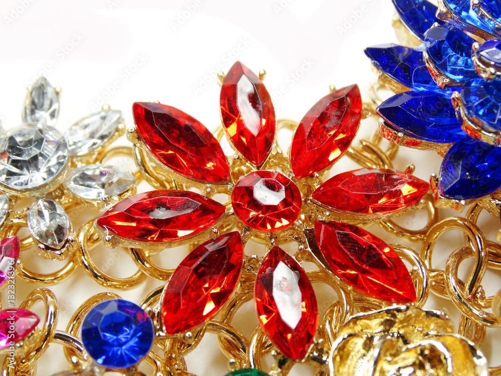 jewelry necklace with bright crystals fashion background jewelry necklace with bright crystals fashion background