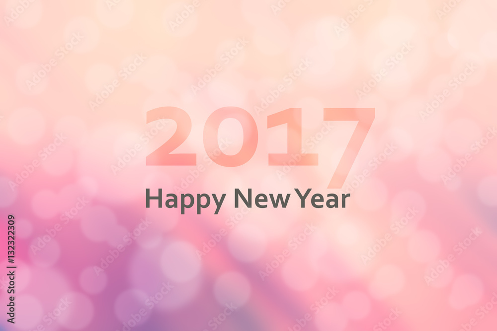 Happy new year 2017. Abstract background with motion blur and bo Happy new year 2017. Abstract background with motion blur and bo