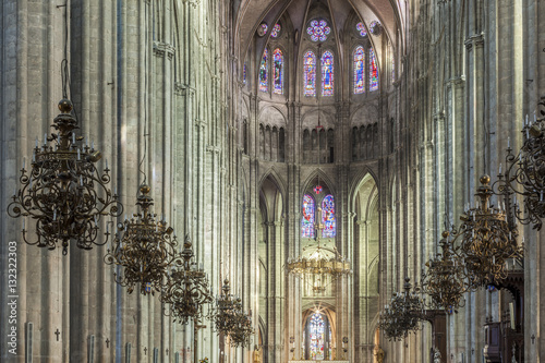 The cathedral of Saint Etienne, Bourges, Cher, France photo