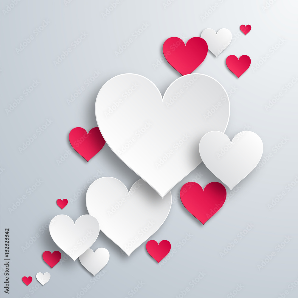 Valentine's Day_Heart background #Vector Graphic
