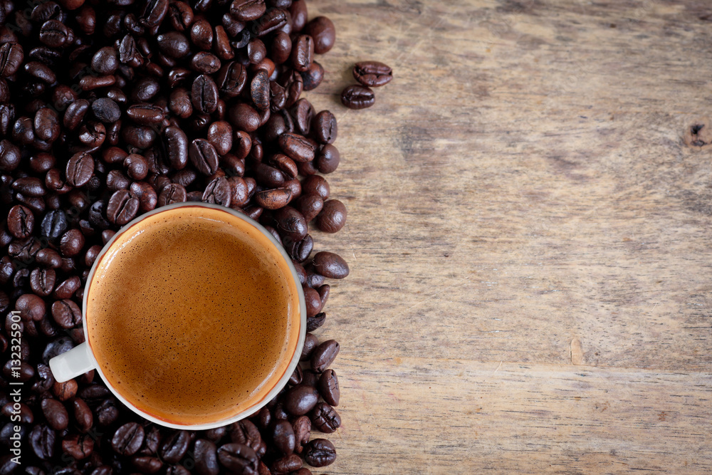 Cup of Hot Coffee or Cup of Espresso Coffee. Cup of Hot Coffee or Cup of Espresso Coffee.