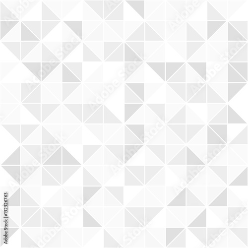 Gray geometric seamless pattern. Mosaic background.