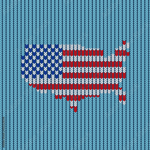 knitting pattern american flag