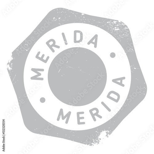 Merida stamp rubber grunge