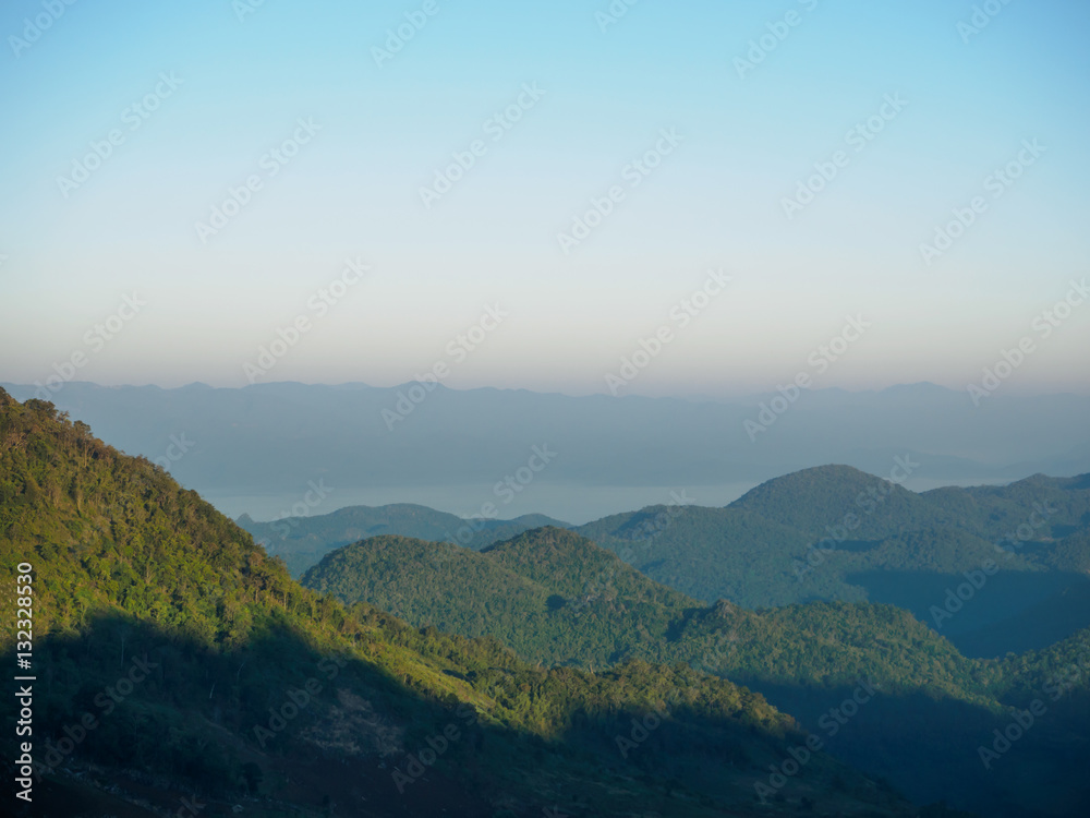 The atmosphere on the mountain, Doi Ang Khang in Thailand.