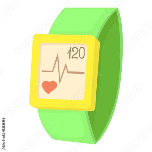 Fitness bracelet icon, cartoon style