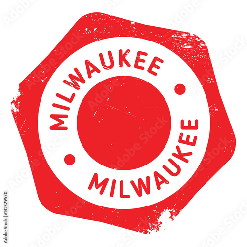 Milwaukee stamp rubber grunge photo