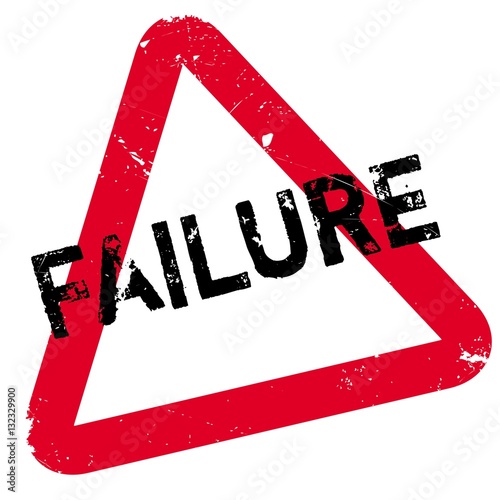 Failure rubber stamp. Grunge design with dust scratches. Effects can be easily removed for a clean, crisp look. Color is easily changed.