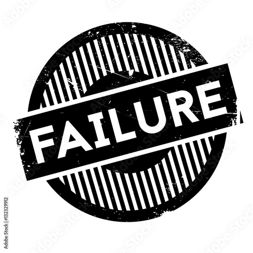 Failure rubber stamp. Grunge design with dust scratches. Effects can be easily removed for a clean, crisp look. Color is easily changed.