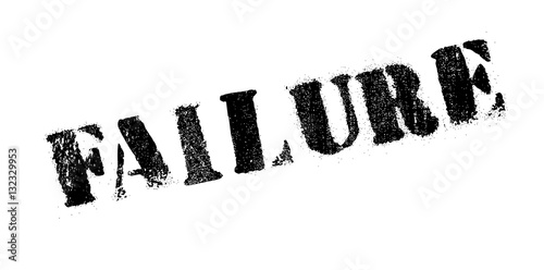 Failure rubber stamp. Grunge design with dust scratches. Effects can be easily removed for a clean, crisp look. Color is easily changed.