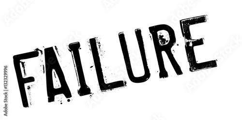 Failure rubber stamp. Grunge design with dust scratches. Effects can be easily removed for a clean, crisp look. Color is easily changed.