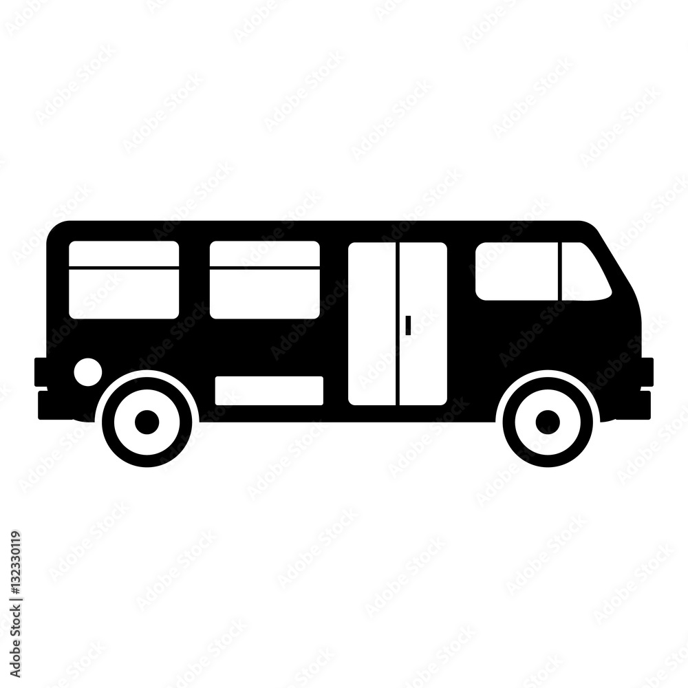 Bus icon, simple style