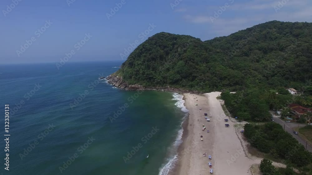 Aerial View of Praia da Jureia, Sao Sebastiao, Sao Paulo, Brazil Aerial View of Praia da Jureia, Sao Sebastiao, Sao Paulo, Brazil