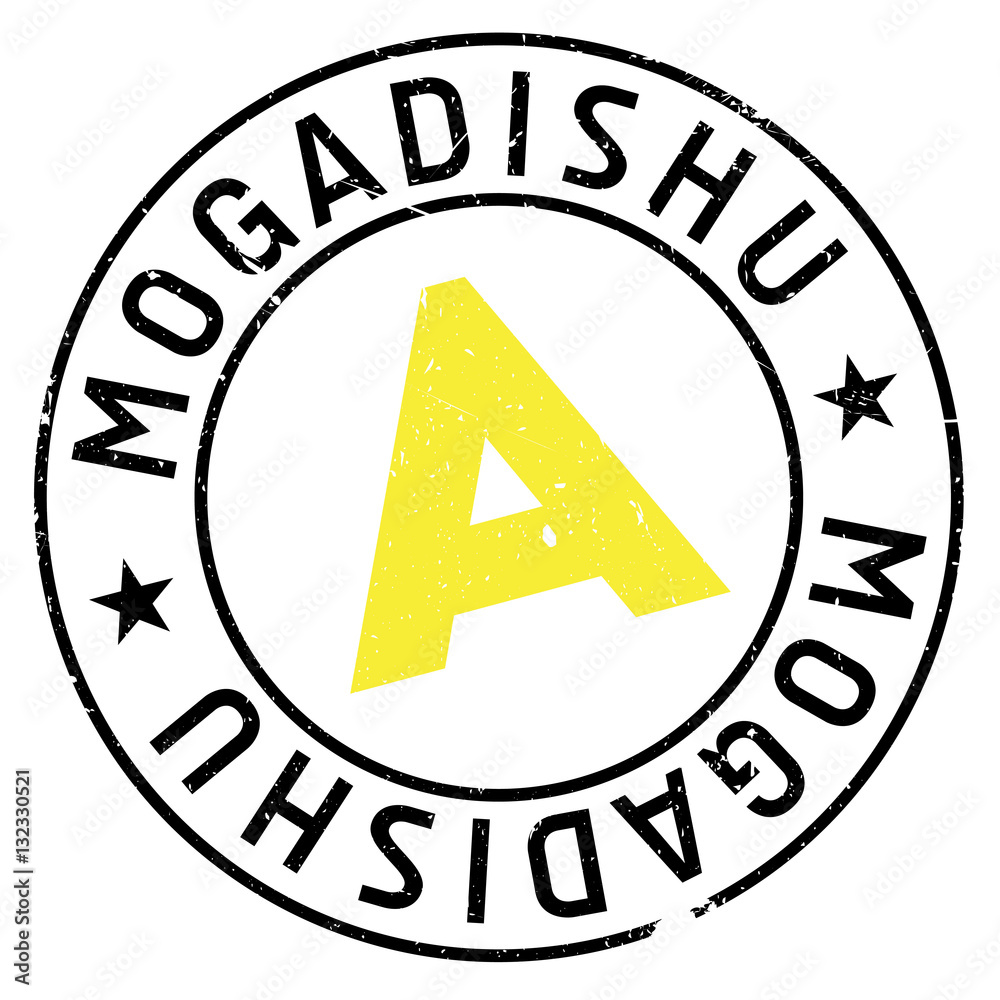 Mogadishu stamp rubber grunge
