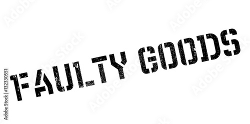 Faulty Goods rubber stamp. Grunge design with dust scratches. Effects can be easily removed for a clean, crisp look. Color is easily changed.