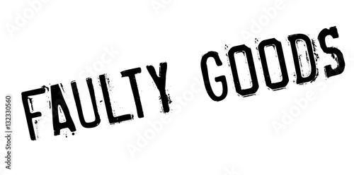Faulty Goods rubber stamp. Grunge design with dust scratches. Effects can be easily removed for a clean, crisp look. Color is easily changed.