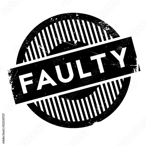 Faulty rubber stamp. Grunge design with dust scratches. Effects can be easily removed for a clean, crisp look. Color is easily changed.