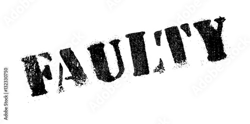 Faulty rubber stamp. Grunge design with dust scratches. Effects can be easily removed for a clean, crisp look. Color is easily changed.