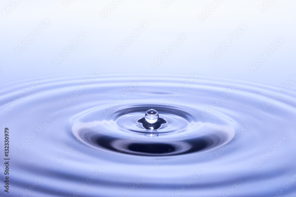 Water drop falling and drips on water mirror Water drop falling and drips on water mirror