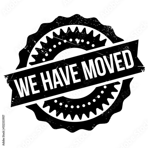We have moved stamp