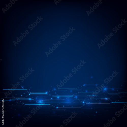 Abstract background technology circuit network connection line d