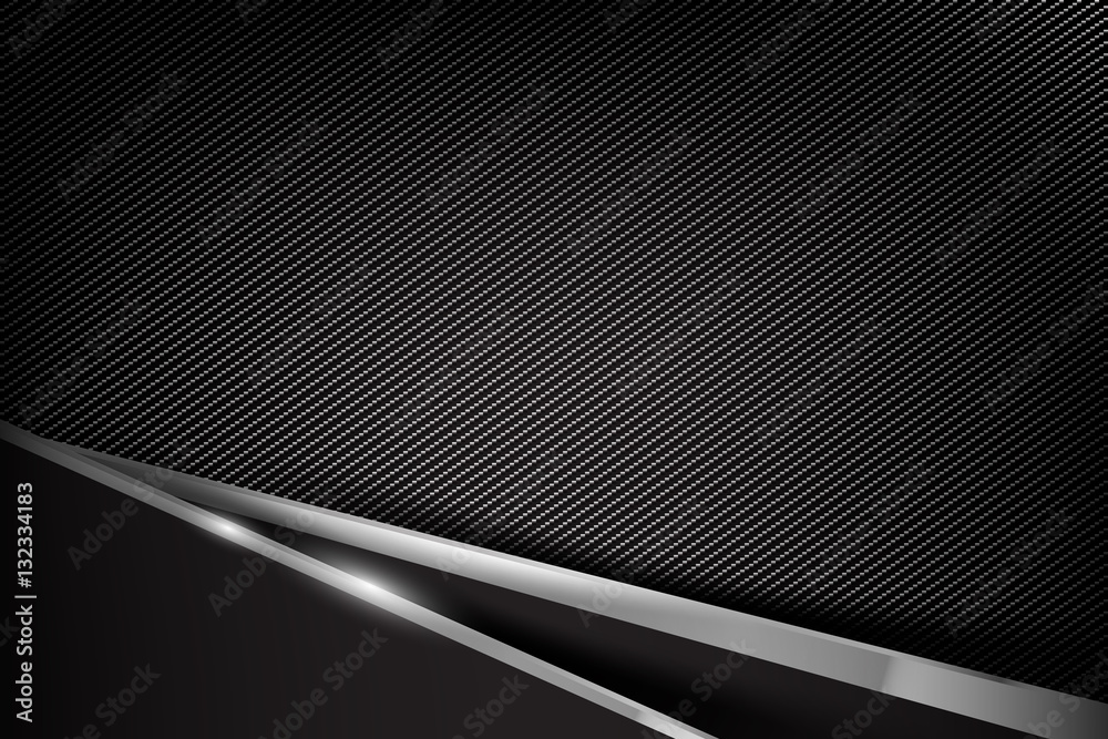 002 Abstract background dark and black carbon fiber vector illus