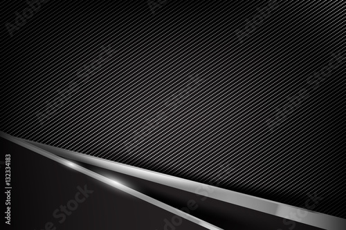 002 Abstract background dark and black carbon fiber vector illus