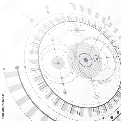 Technical plan, black and w...
