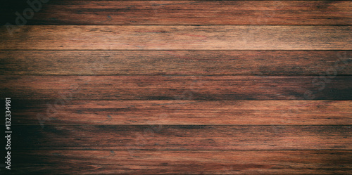 Fototapeta Naklejka Na Ścianę i Meble -  Old wooden planks brown color background texture. 3d illustration