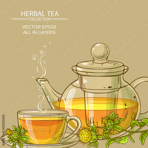 safflower tea background