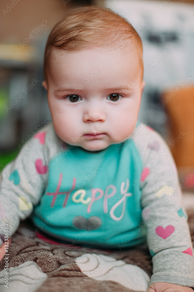little cute baby toddler on carpet close up smiling adorable happy emotional playing at home little cute baby toddler on carpet close up smiling adorable happy emotional playing at home