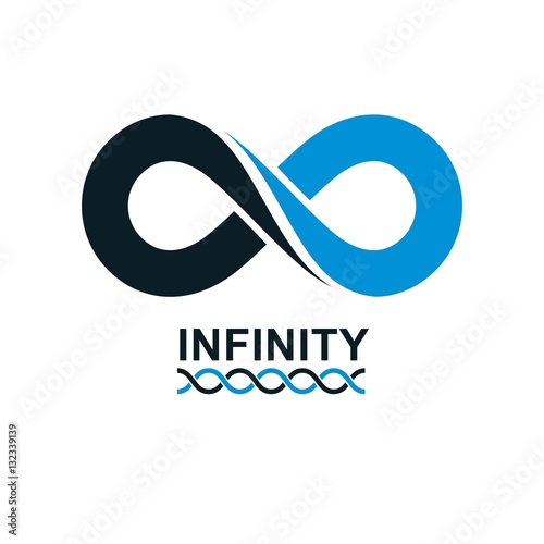 Endless Infinity Loop vector symbol, conceptual logo special des
