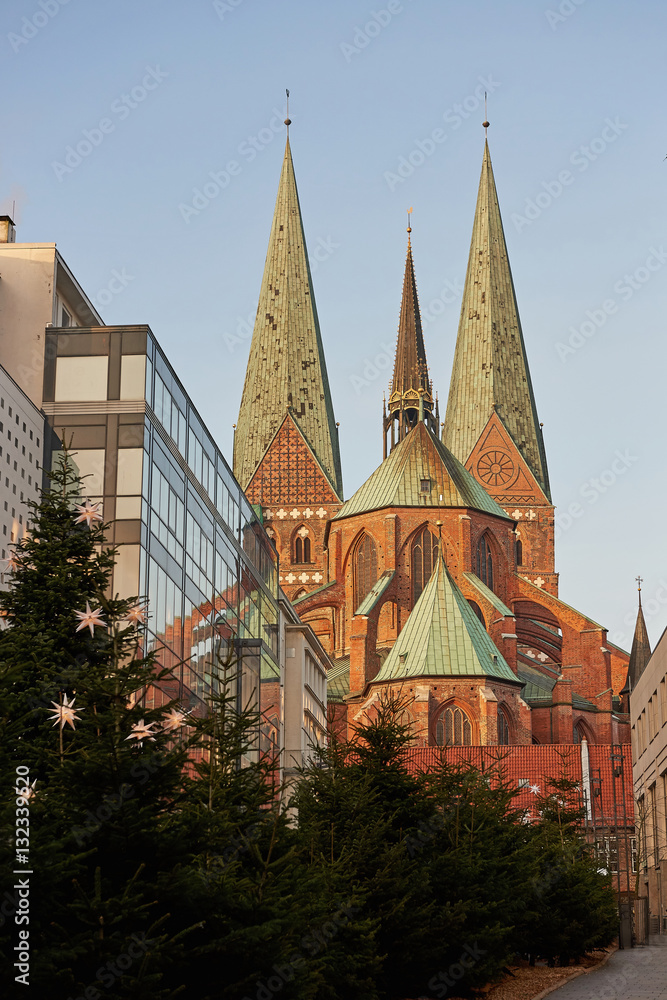 Fototapeta premium Saint Mary's Church in lubeck