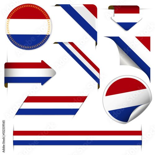 Niederlande Flagge - Banner Set