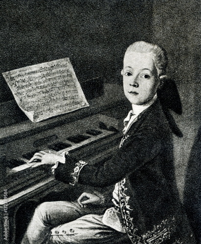 Mozart in Salzburg, 1766/67, by Franz Thaddaus Helbling photo