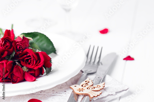Romantic table setting