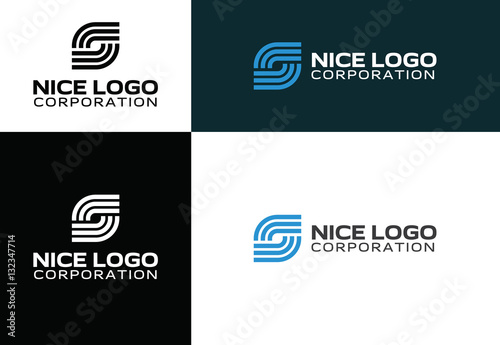 logo Internet service provider, smart network logotype