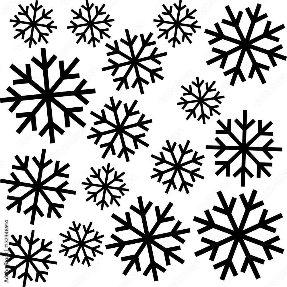 Seamless Snowflake Pattern Seamless Snowflake Pattern