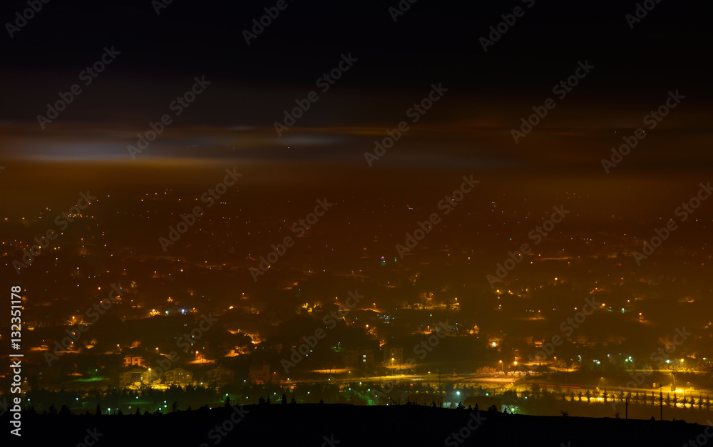 Fototapeta premium Sisli Şehir Manzarası
