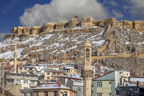 Bayburt clock tower and Castle photo