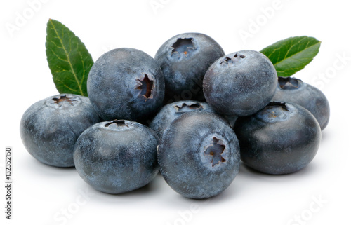 Fresh Blueberry with leaves