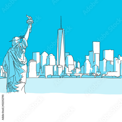 New York City und Lady Liberty, Blaue Serie