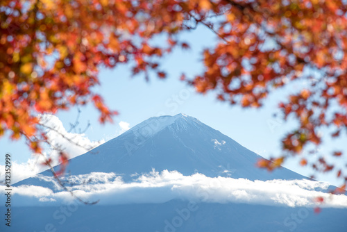 Fuji Mountain in Autumn season