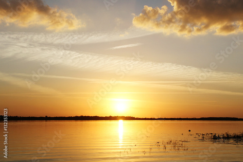 Sunset at the lake