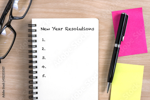 New year resolutions concept