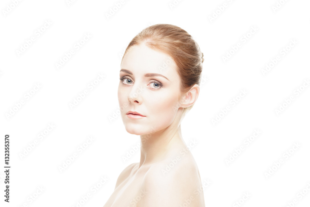 Beauty close-up portrait of a beautiful woman Beauty close-up portrait of a beautiful woman