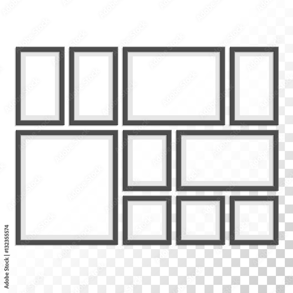 Picture photo frames set. Picture photo frames set.