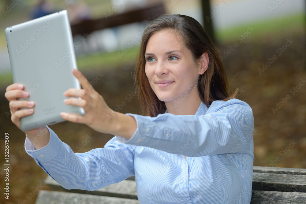 using the front camera using the front camera