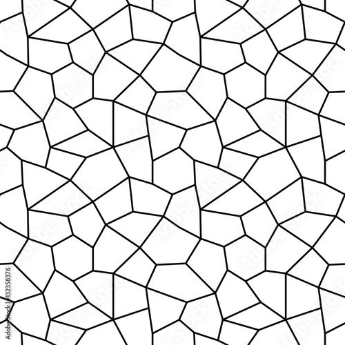 Vector seamless pattern. Modern stylish texture. The geometric pattern of irregularly shaped pieces.