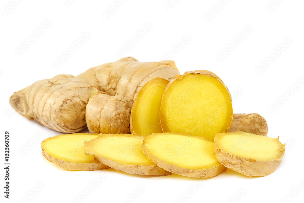 Ginger root isolated on a white background Ginger root isolated on a white background